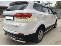 Защита заднего бампера двойная d60/42 для Lifan Myway (2017-...)