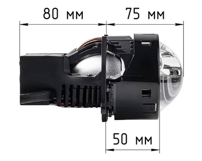 Билед модули Aozoom B-011 Laser 2024 3.0 дюйма, 4 чипа, 5500K, 12V, 54W/81W, крепление 3R (комплект, 2шт)
