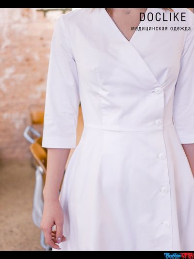 ПЛАТЬЕ DOCLIKE DL317 белое