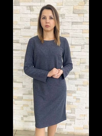 Платье 395-09240 джинс