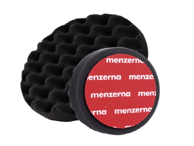 MENZERNA Мягкий рифленый поролоновый полировальный диск, черный 150x25мм