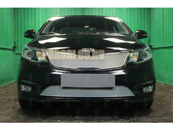 Защита радиатора KIA RIO 2015-207 chrome низ PREMIUM