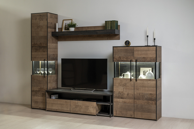 Тумба под ТВ Трувор 13.70 дуб гранж песочный