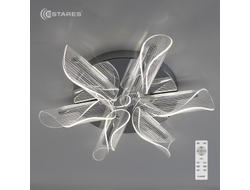 Estares св-к-люстра св/д управл. LUMI(LUMIERA) R-RС 60W(6000Lm) 2K-4K-6K 500х106 пульт ДУ хром  IP20