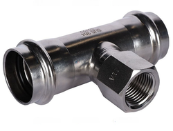 Тройник-переходник ROMMER ВПр-ВР, 28х1/2 из нержавеющей стали прессовой