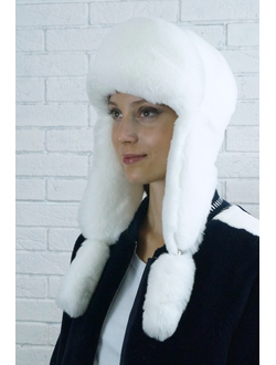 Ушанка "Норд" цвет белый + белый