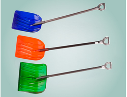 Лопата снегоуборочная ЛСУП-400П, кристалл (прозрачный совок)