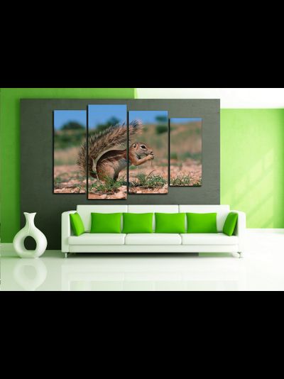 Модульная картина "Маленький грызун"