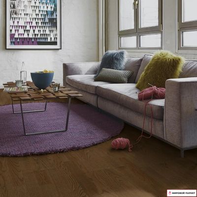 Паркетная доска PolarWood Classic Ясень Виски 188 мм 3-х полосная без фаски лак замок 2G толщина 14 мм 3.41 м2