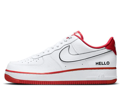 Кроссовки Nike Urbanstar x Air Force 1 07 Pack-White University Red мужские CZ0327-100