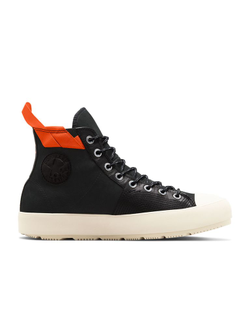 Зимние кеды Converse Chuck 70 Waterproof Nubuck кожаные с оранжевой вставкой 171439c фото