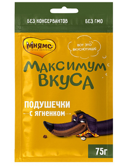 Лакомство Мнямс для собак - «Максимум вкуса» с ягненком, 75 гр