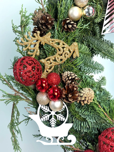 Новогодний венок № 1135