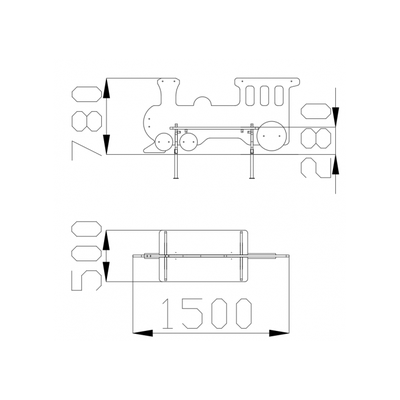 1523 Скамья «Паровоз»