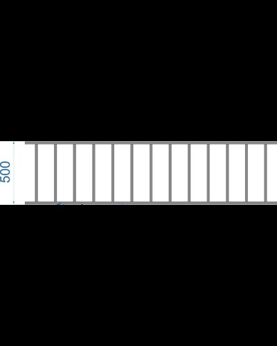 Газонное ограждение из профильной трубы GO15-04