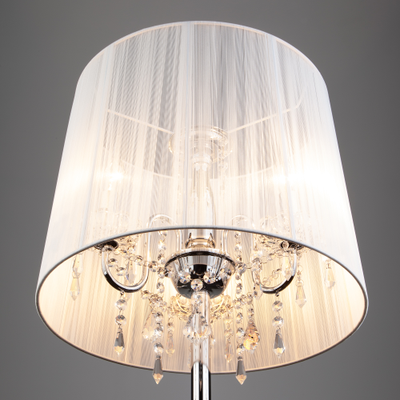 Напольный светильник хром/белый Арт:650141