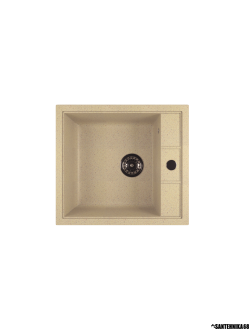 Мойка из искусственного мрамора MIXLINE ML-GM28 прямоугольная отверстие справа 445*500*190мм