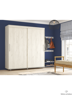 Комфорт - 12 ПРАЙМ шкаф-купе 2 м Дуб Крафт Белый