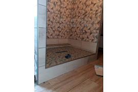 Изготовление поддона в душевой и облицовка мозаикой