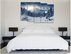 Модульная картина "Холодный восход"