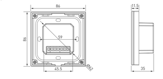 Панель Arlight Sens SMART-P35-DIM White (230V, 0/1-10V)