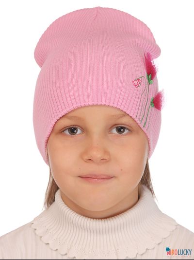 Шапка  м12в17, цвет розовый р. 54