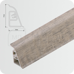 Плинтус для столешницы CEZAR BL44 069 Дуб аутентик серый