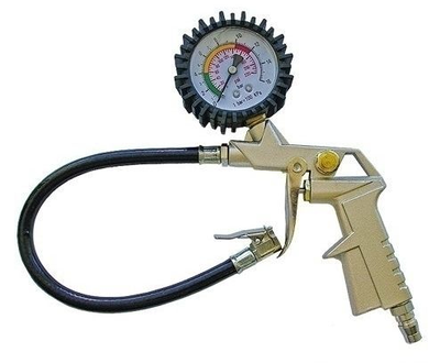 Пистолет с манометром до 16 атм для накачки шин ,Б270401
