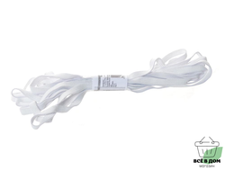 Резинка хозяйственная вязаная белая d=8мм   L5м