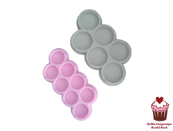 Форма для леденцов Круг 3,5 см, 8 ячеек