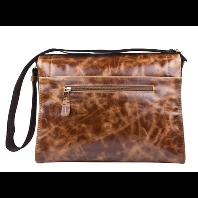 Кожаная сумка через плечо Albano Premium cognac (арт. 
5006-53)