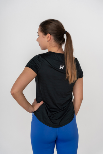 Футболка FIT ACTIVEWEAR T-SHIRT “AIRY” WITH REFLECTIVE LOGO 438 Черная