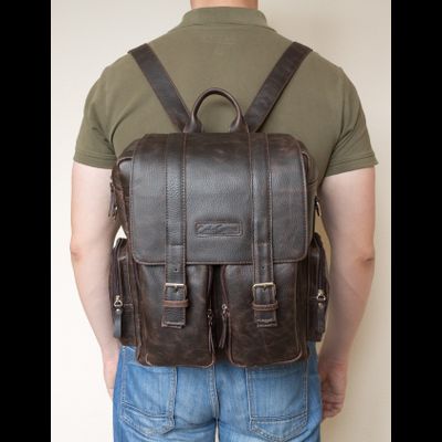 Кожаный рюкзак-сумка Fiorentino brown (арт. 3003-04)