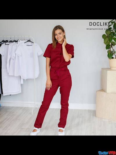 Комбинезон DOCLIKE DL613 Бордовый