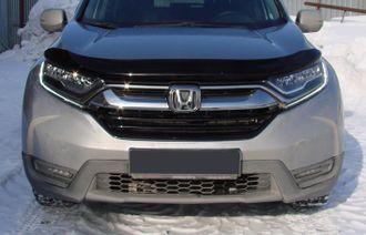 Дефлектор капота Honda CR-V, 16-, темный