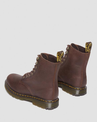 Ботинки Dr Martens 1460 Pascal Fleece Lined Chocolate Brown