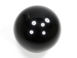 Шар обсидиан чёрный, Мексика (50 мм, 166 г) №35930