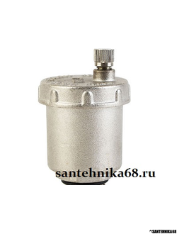 Воздухоотводчик прямой 1/2" никелированный TIM BL5817