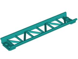 Train, Track Roller Coaster Straight 16L, Dark Turquoise (25059 / 6372727)