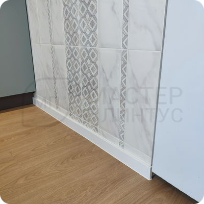 Плинтус ХДФ Dollken Cubu Flex Life 60мм Х 2,5 м Белый RAL 9003