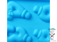 Форма для леденцов Доляна «Цифры-мальчики», 22×14×1 см, 10 ячеек (5,5×3,5 см), с палочками, цвет синий