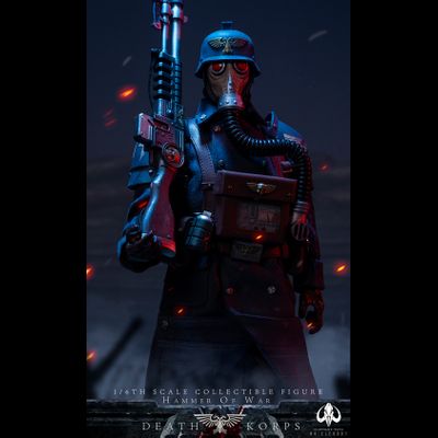 Гвардеец Корпуса Смерти Крига (Warhammer 40k) - Коллекционная фигурка 1/6 SCALE Hammer of War Death Legion (ELE9001) - ELEPHANT TOYS