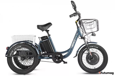 Трицикл Eltreco Porter Fat 500 UP! Темно-синий
