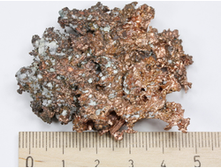 Медь самородная, коллекционный образец, США (52*44*14 мм, 46 г) №28733