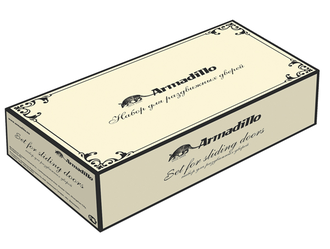 Ручка Armadillo (Армадилло) для раздвижных дверей SH010/CL GOLD-24 Золото 24К