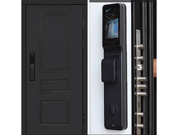 Стальная дверь Орегон Black с замком Intelli Smart