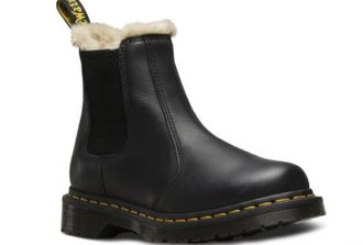 DR. MARTENS CHELSEA LEONORE ЧЕРНЫЕ С МЕХОМ