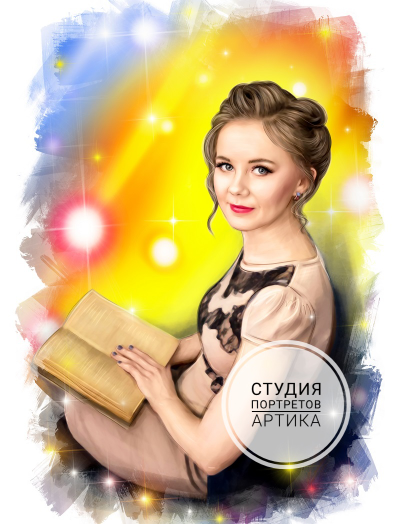 Портрет в Стиле Реализм 1 Человек