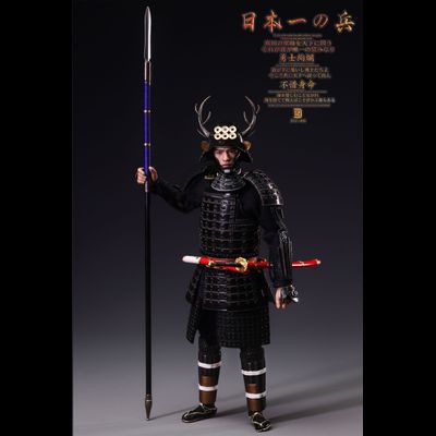 ПРЕДЗАКАЗ - Самурай Санада Юкимура (в черном) - Коллекционная фигурка 1/12  The Greatest Warrior of Japan Black Standard (D12006) - D12TOYS ?ЦЕНА: 12900 РУБ.?