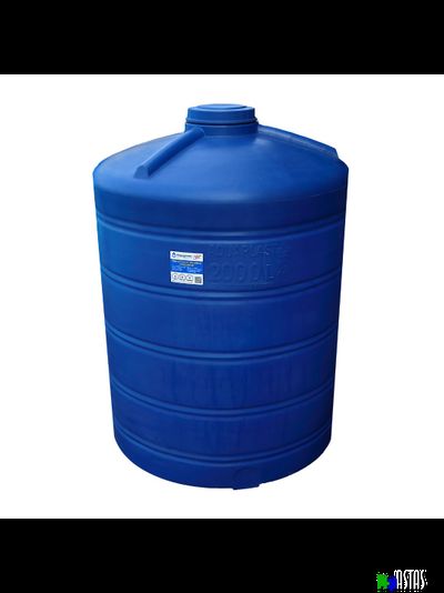 Емкость 2м3 ( 2000 л) синяя вертикальная